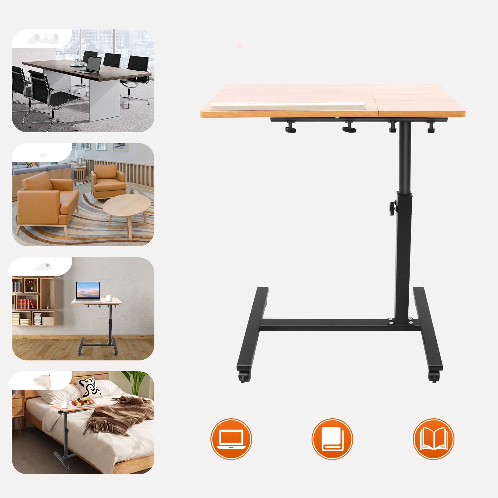 Desk Setup Notebook - Tavolo per laptop mobile regolabile a