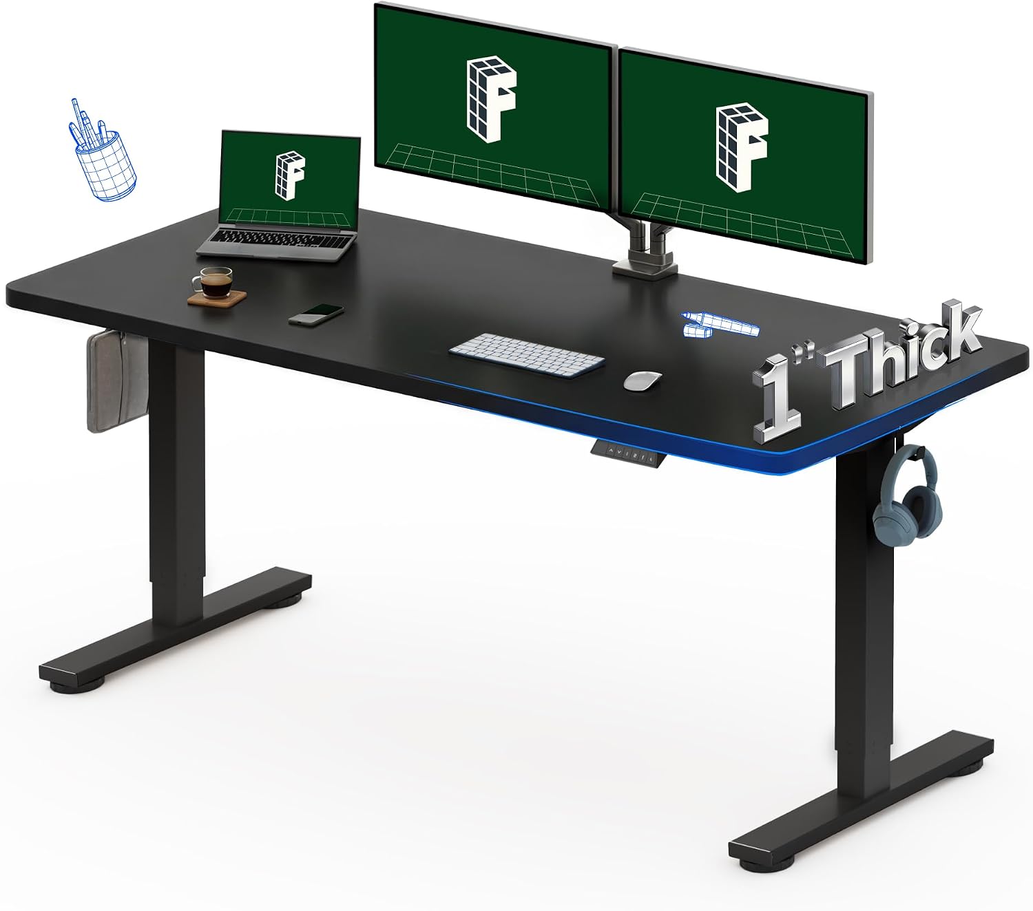 Desk Setup Notebook - Per Tesla Model 3/Y/YL 2017-2026: Vassoio