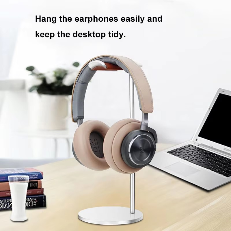 Desk Setup Gaming - Supporto per Cuffie in Alluminio Curvo,