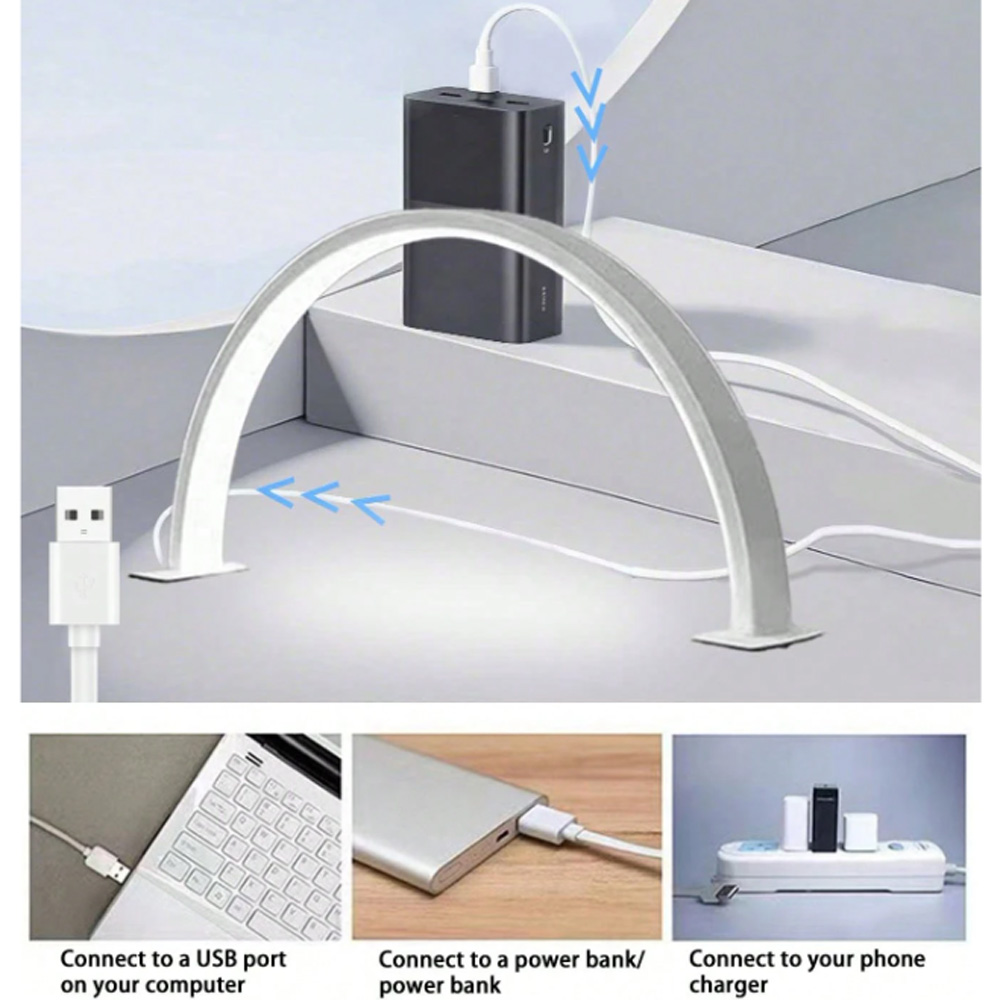 Desk Setup Light - Lampada per unghie 40/66CM con luce