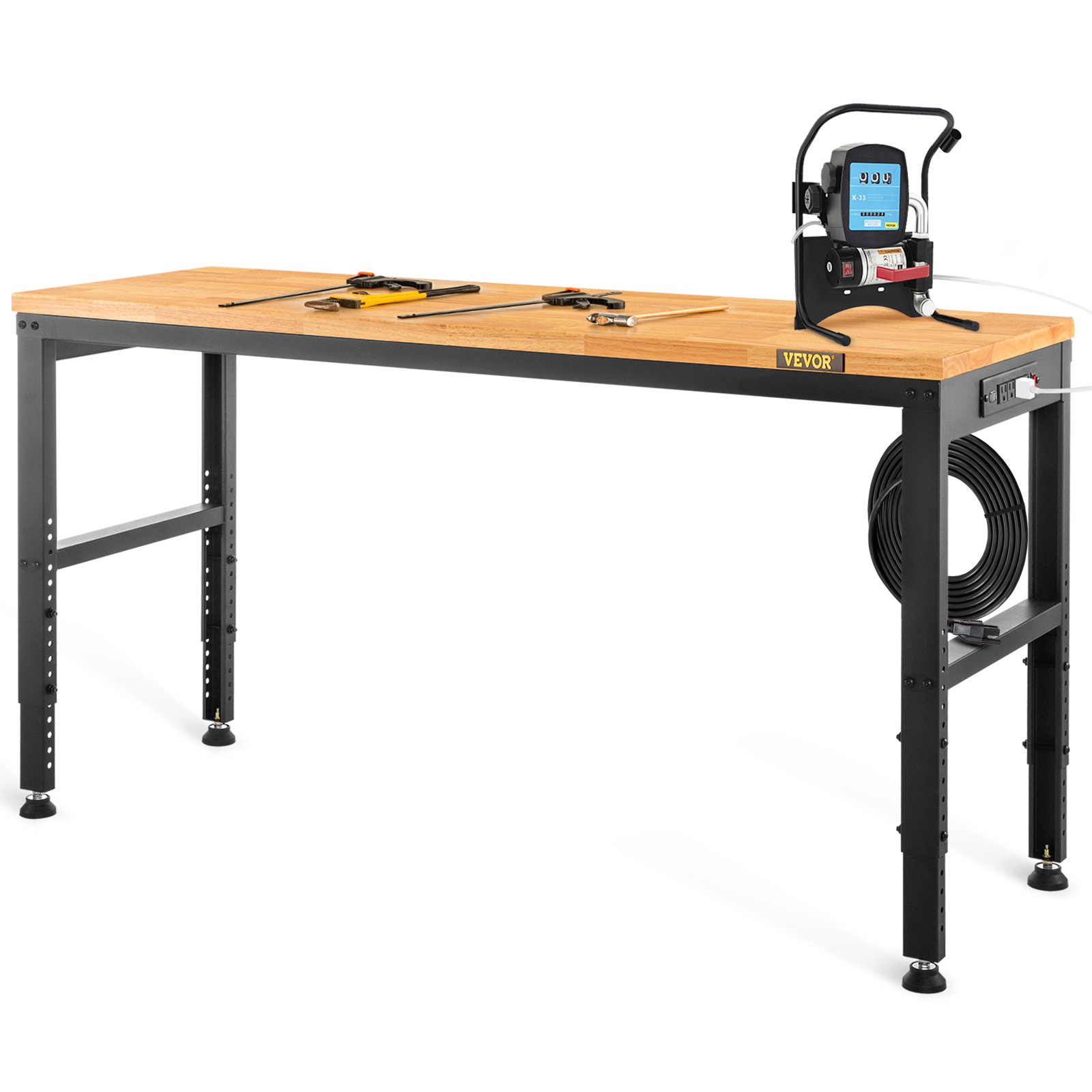 Desk Setup Oak - SucceBuy Banco da lavoro per la
