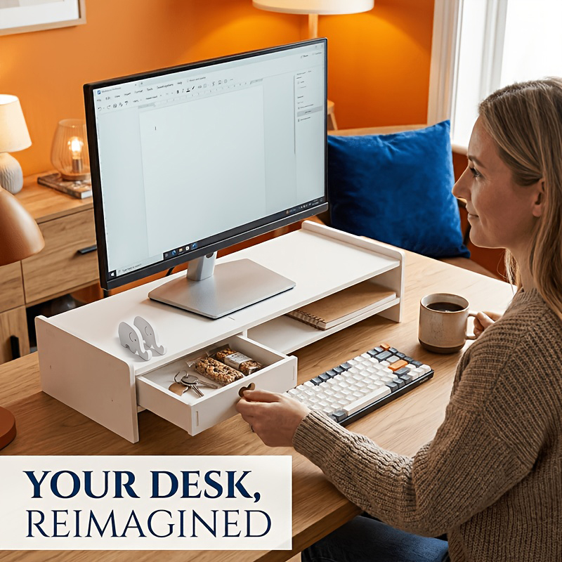 Supporto per Monitor Minimalis - Monitor Riser Wood recensione e prezzo