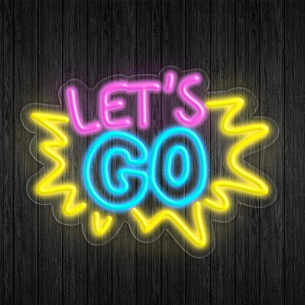 LET'S GO Insegna al Neon LED M - Desk Setup Inspiration recensione e prezzo