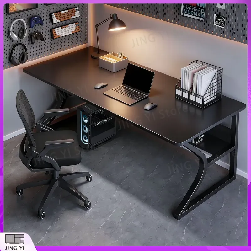 Scrivania da Gaming Nera per S - Desk Setup Black And Wood recensione e prezzo