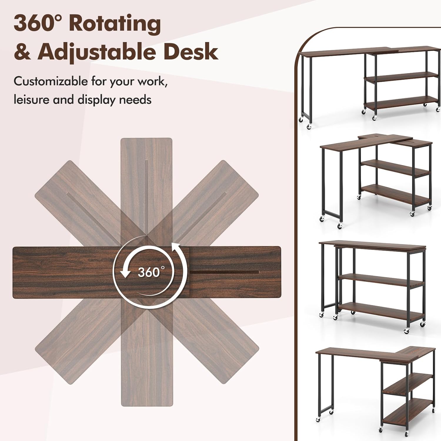 360 °   Tavolino Girevole con  - Desk Setup Notebook recensione e prezzo
