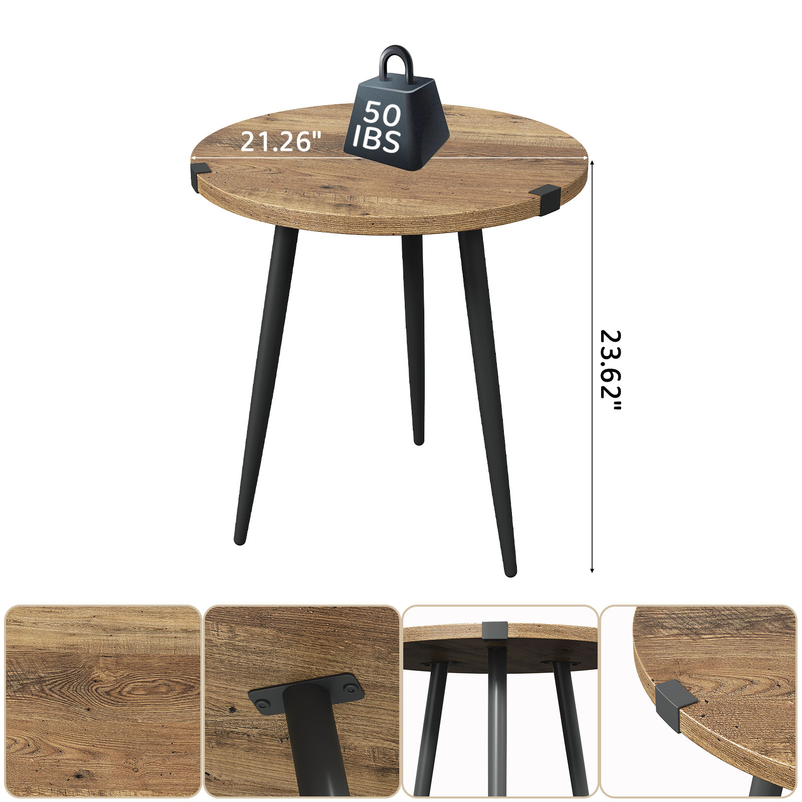 Tavolino da Salotto Rotondo da - Desk Setup Oak recensione e prezzo