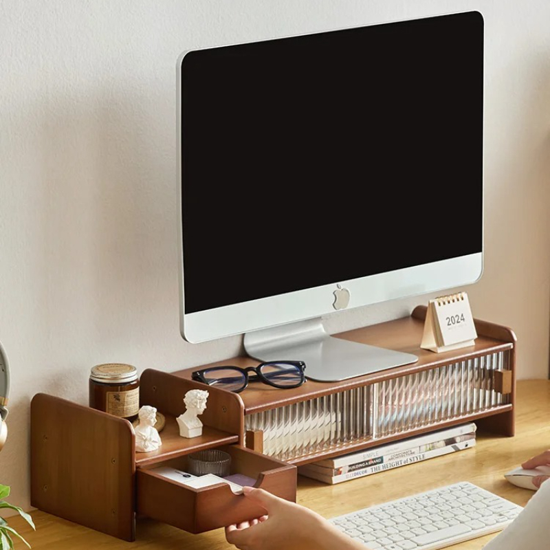 ‌ Supporto per monitor con cas - Monitor Riser Wood recensione e prezzo