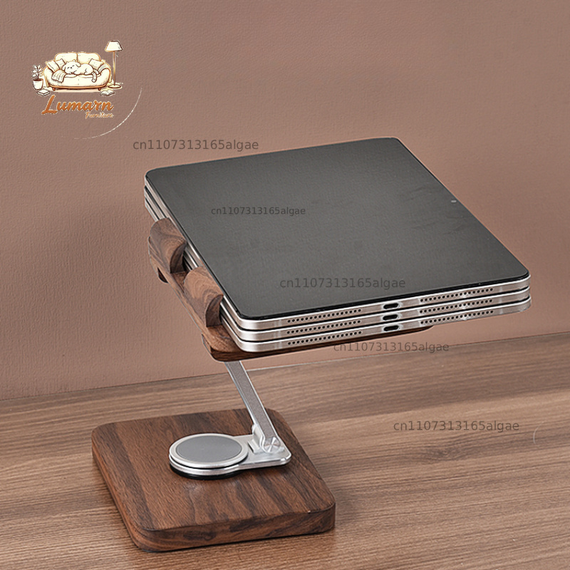 Supporto per iPad in noce nero - Desk Setup Black And Wood recensione e prezzo