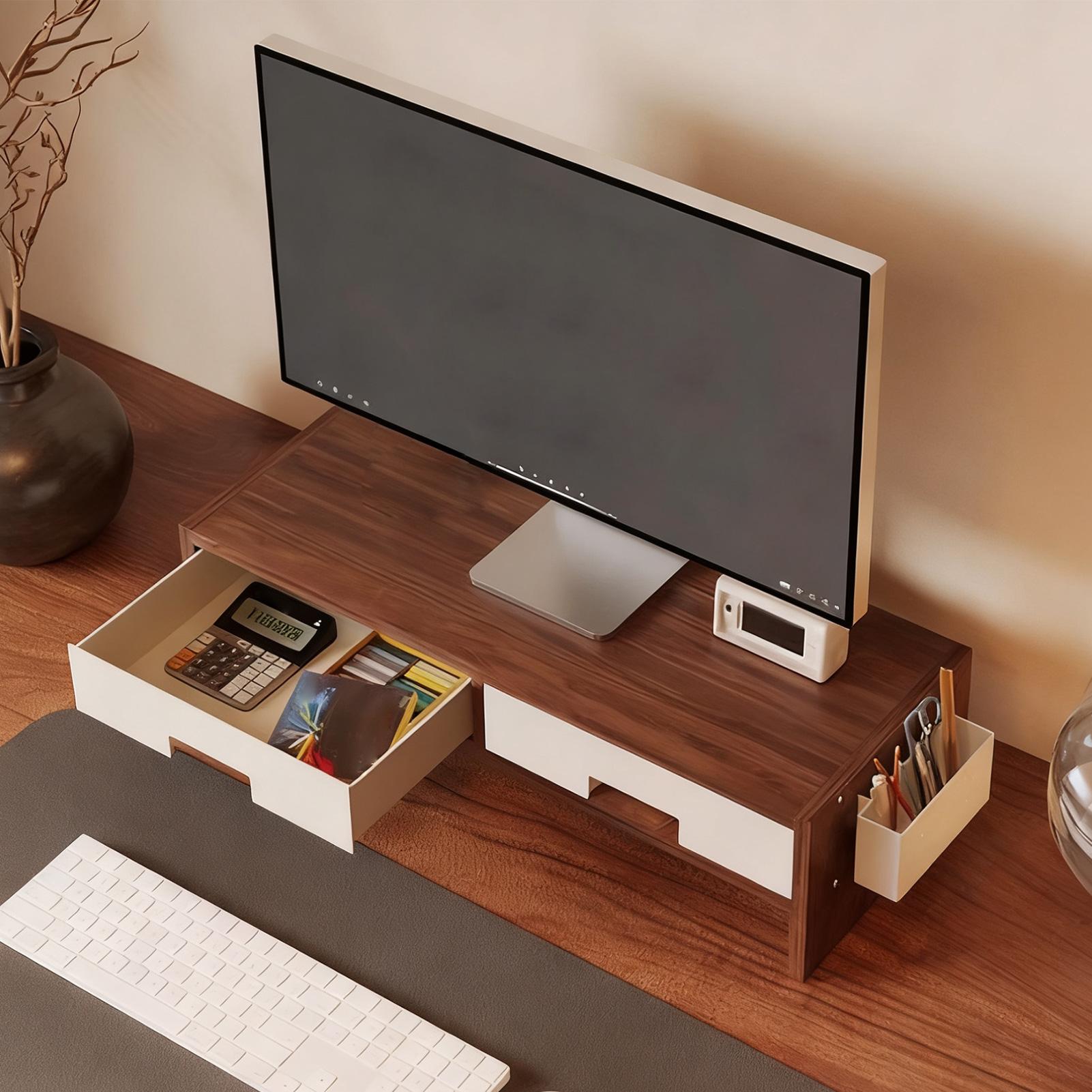 Supporto per monitor da scriva - Monitor Riser Wood recensione e prezzo