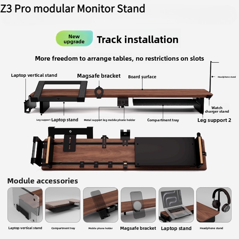 Z3 Pro Riser per monitor modul - Monitor Riser Wood recensione e prezzo