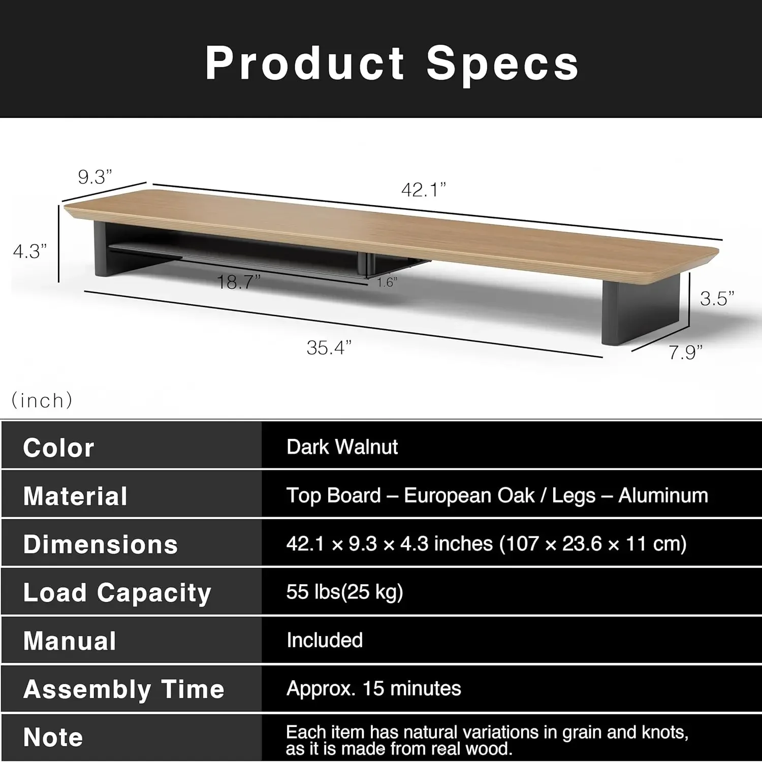 Scrivania Ergonomica a Due Liv - Desk Setup Oak recensione e prezzo