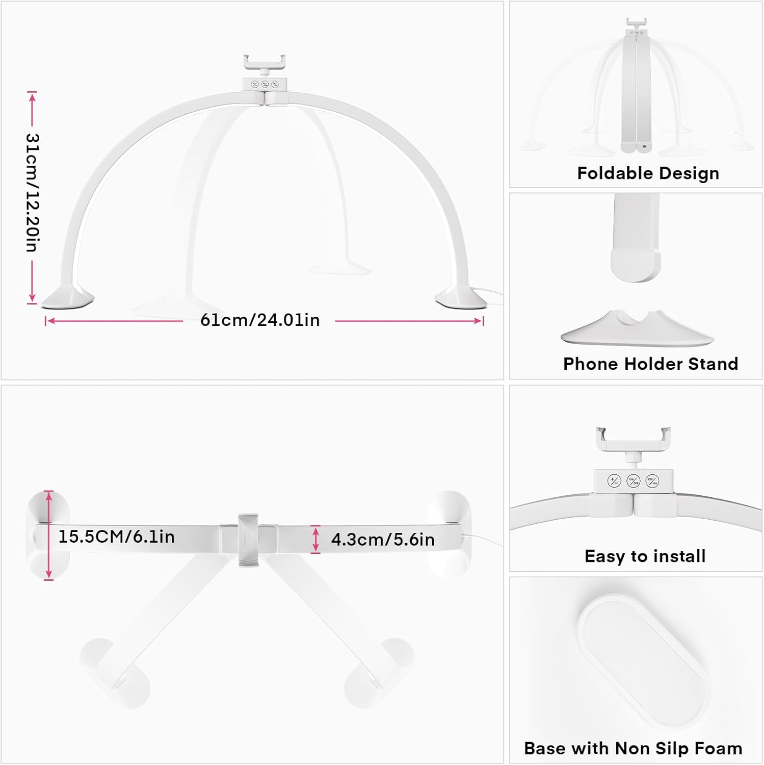 Mezza luna Luce a forma di U N - Desk Setup Light recensione e prezzo