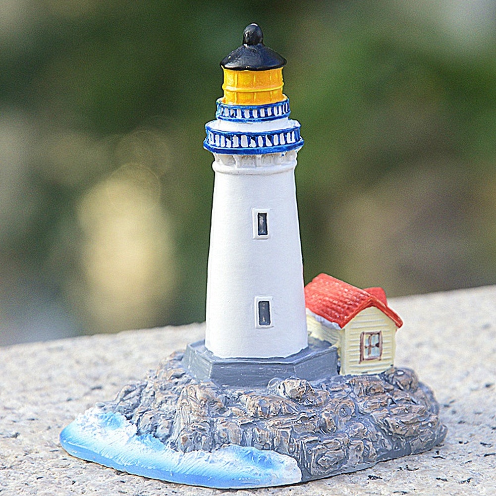 Decorazione Faro in Resina Blu - Desk Setup Or Set Up recensione e prezzo